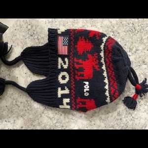 Vintage Ralph Lauren Official 2014 Olympics Wool Team USA Hat